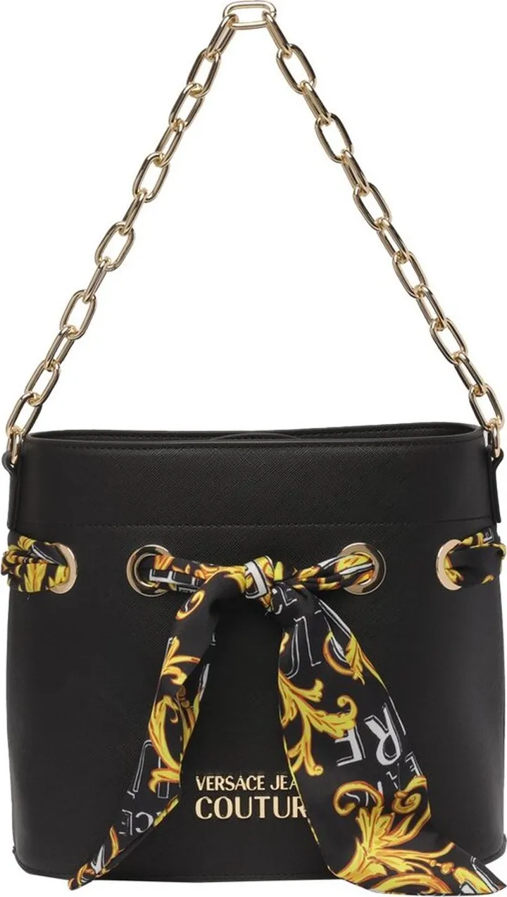 Versace Jeans Couture Scarf-Detailed Chain-Linked Tote Bag