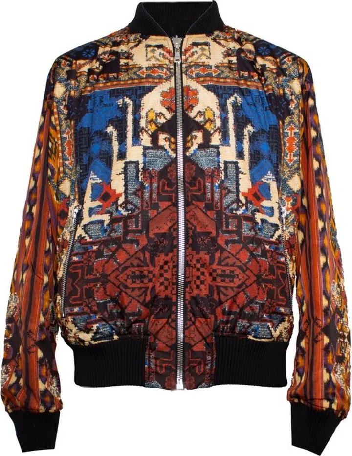 Balmain Reversible Graphic-Printed Zipped Bomber Jacket