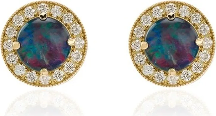 Kat opal stud earrings