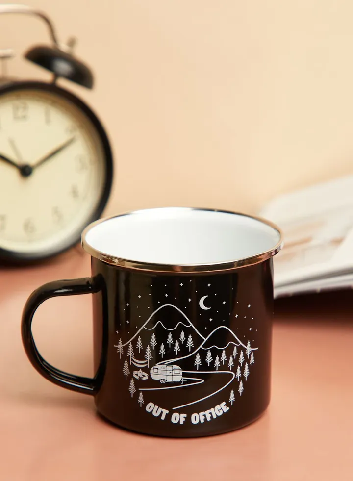 Out Of Office Enamel Mug