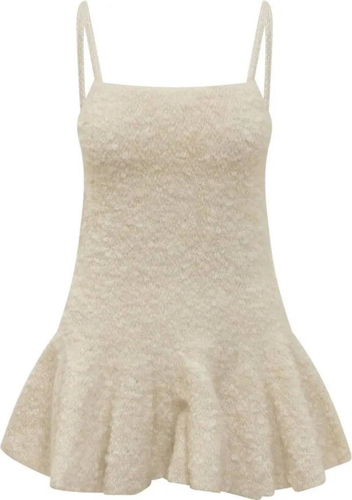 Jil Sander Flared Hem Knitted Mini Dress