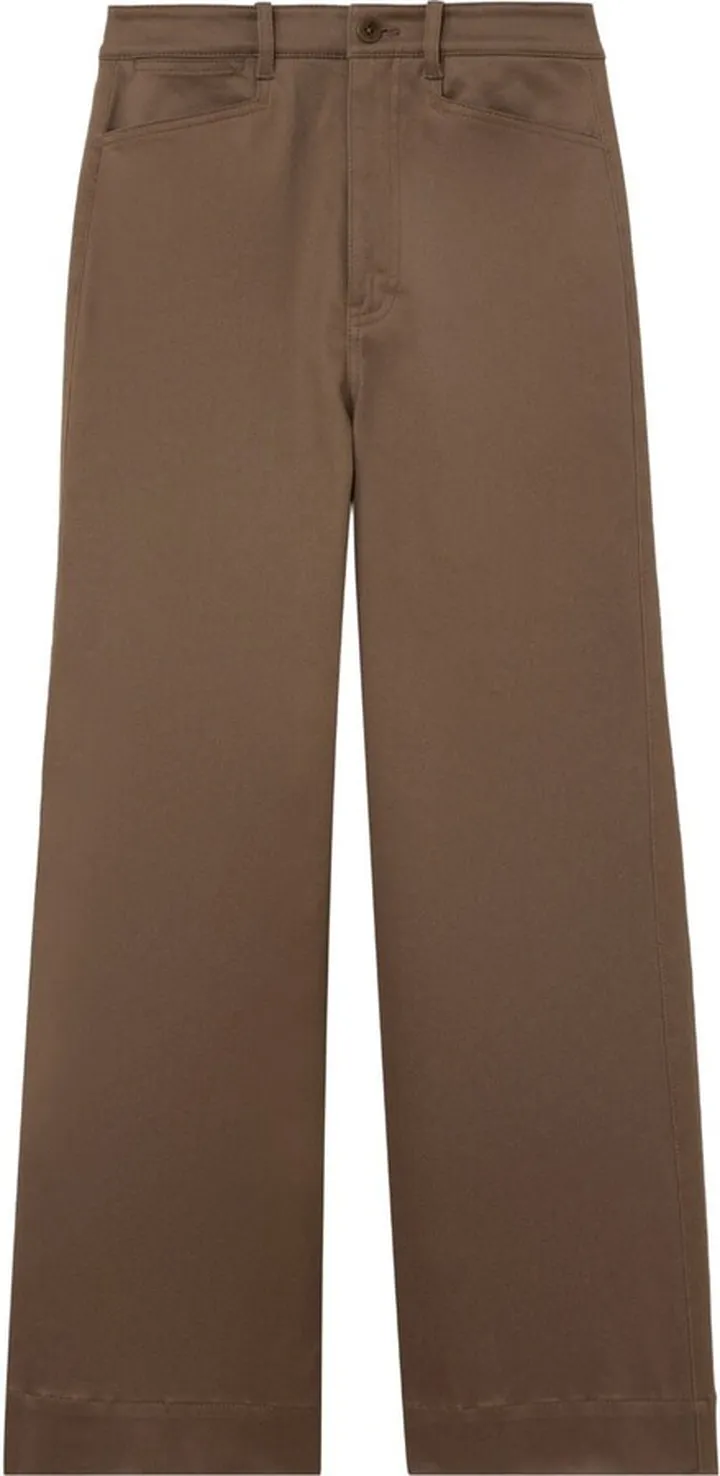 Wide-Leg Cropped Trousers