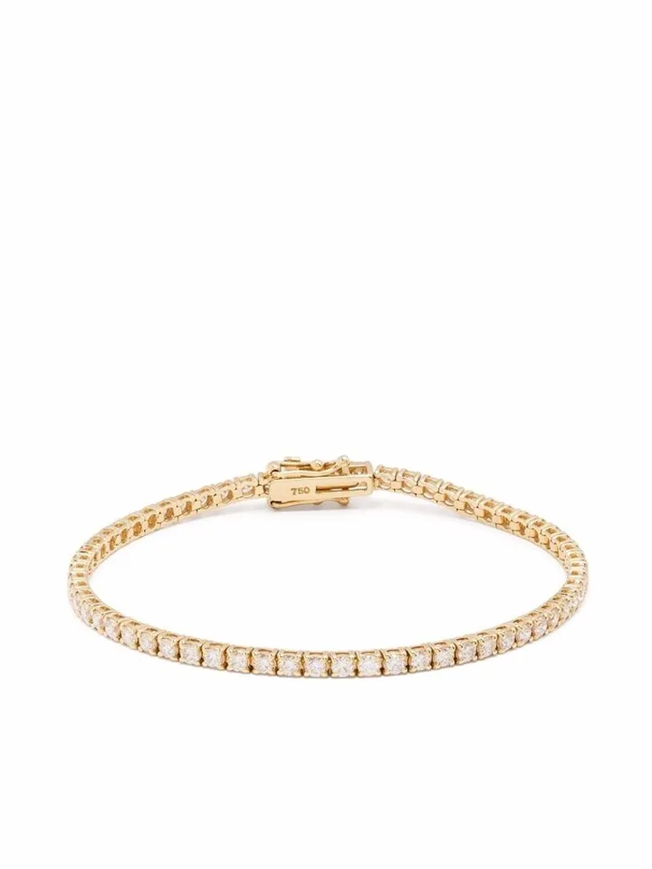 18kt Yellow Gold Mini Tennis Diamond Bracelet