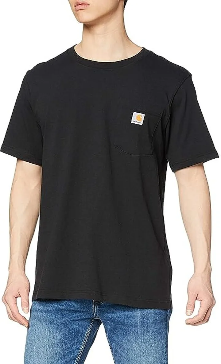 Carhartt Men's Relaxed Fit T-Shirt (Black) Men's Short Sleeve Knit