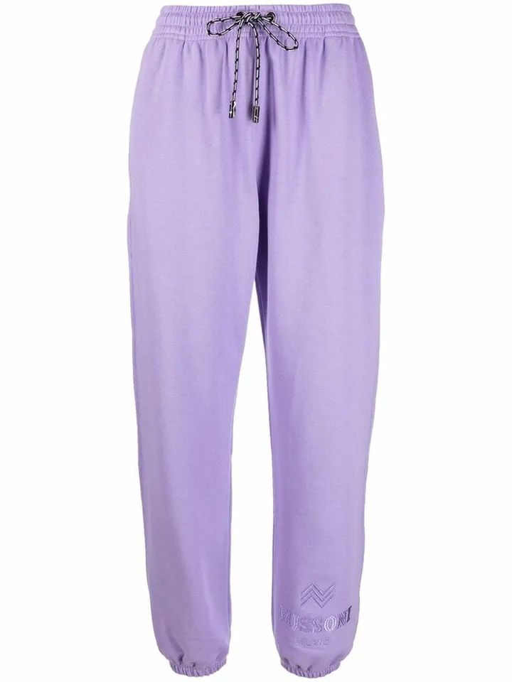 Logo-Embroidered Cotton Track Pants