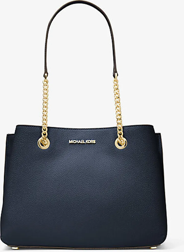 Teagan Large Pebbled Leather Shoulder Bag