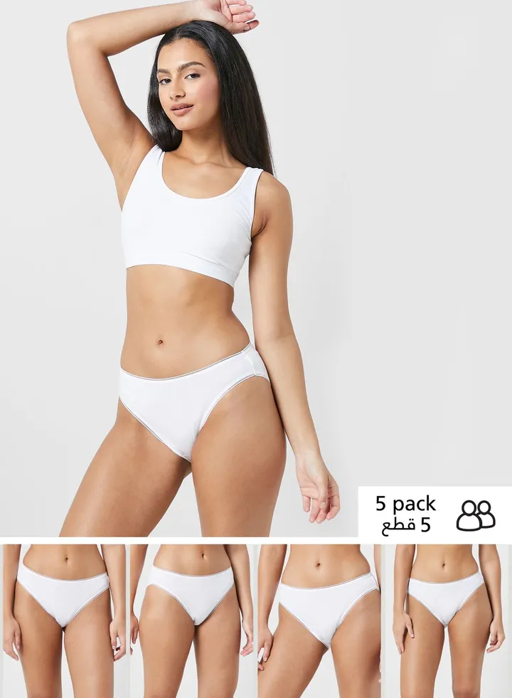5 Pack High Leg Brief