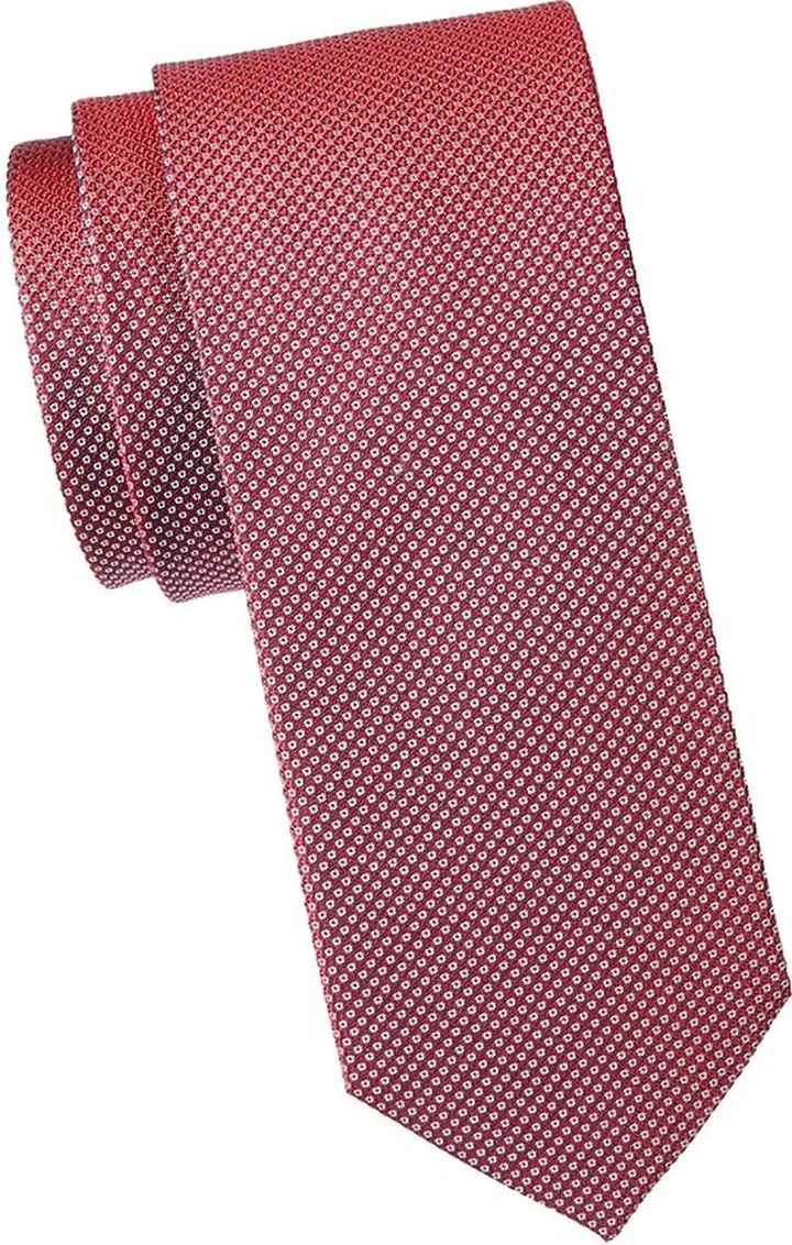Floral-Print Silk Tie