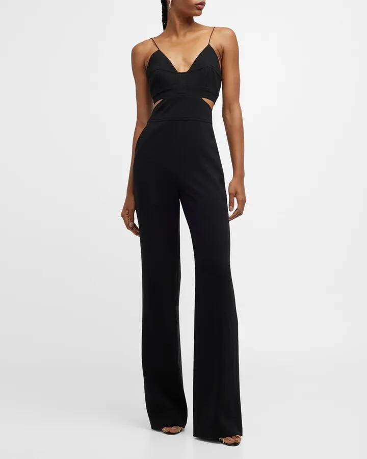 Milan Cut-Out Wide-Leg Jumpsuit