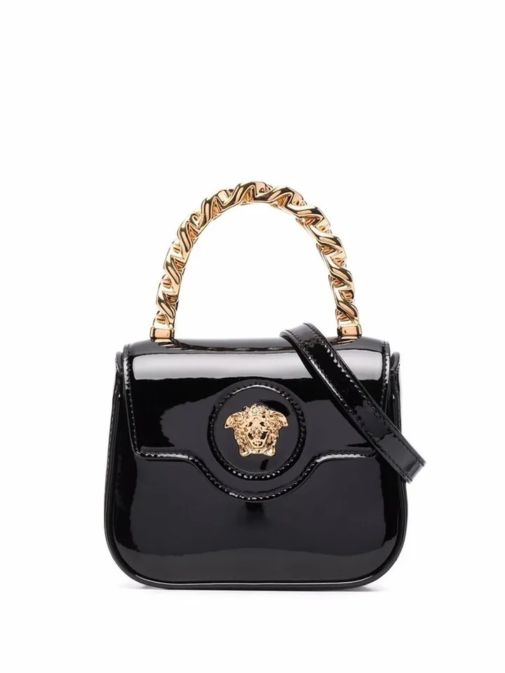 La Medusa leather mini bag