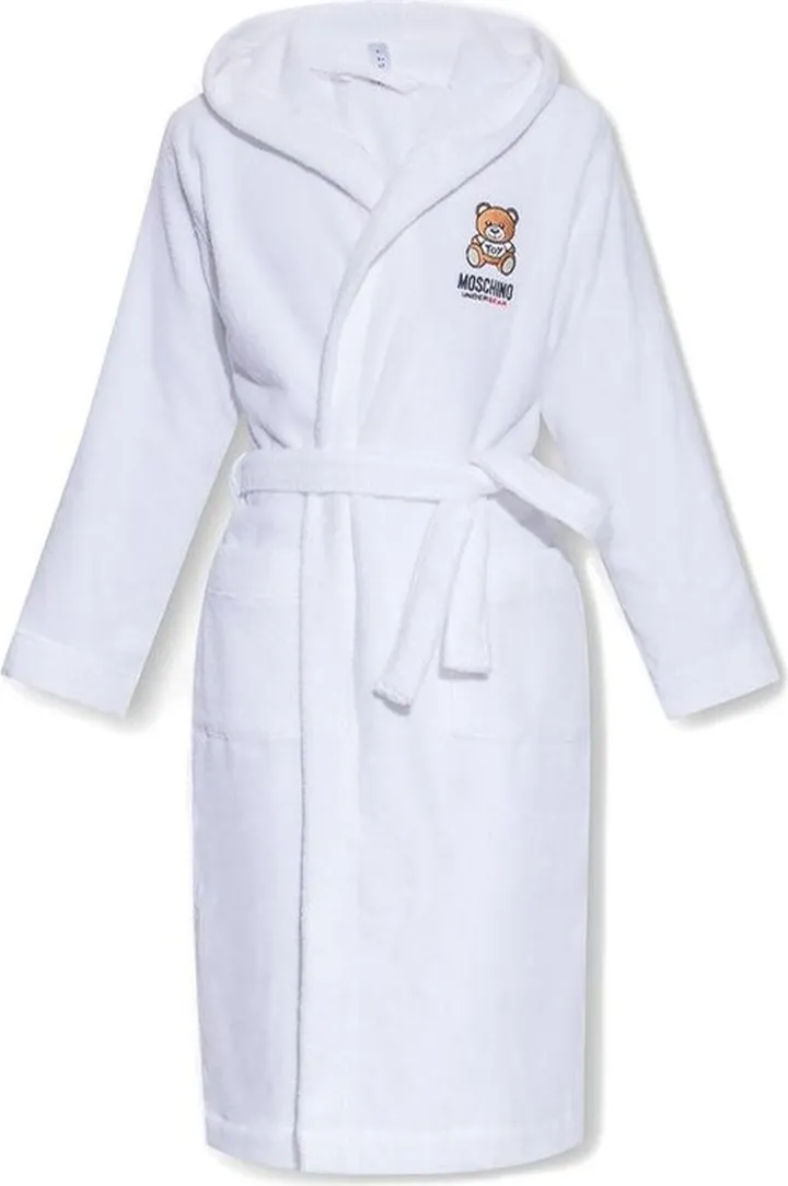 Moschino Teddy Bear Motif Hooded Dressing Gown