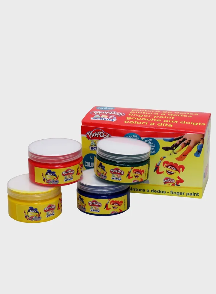 4 Colors Finger Paint 70Ml (Jumbo)