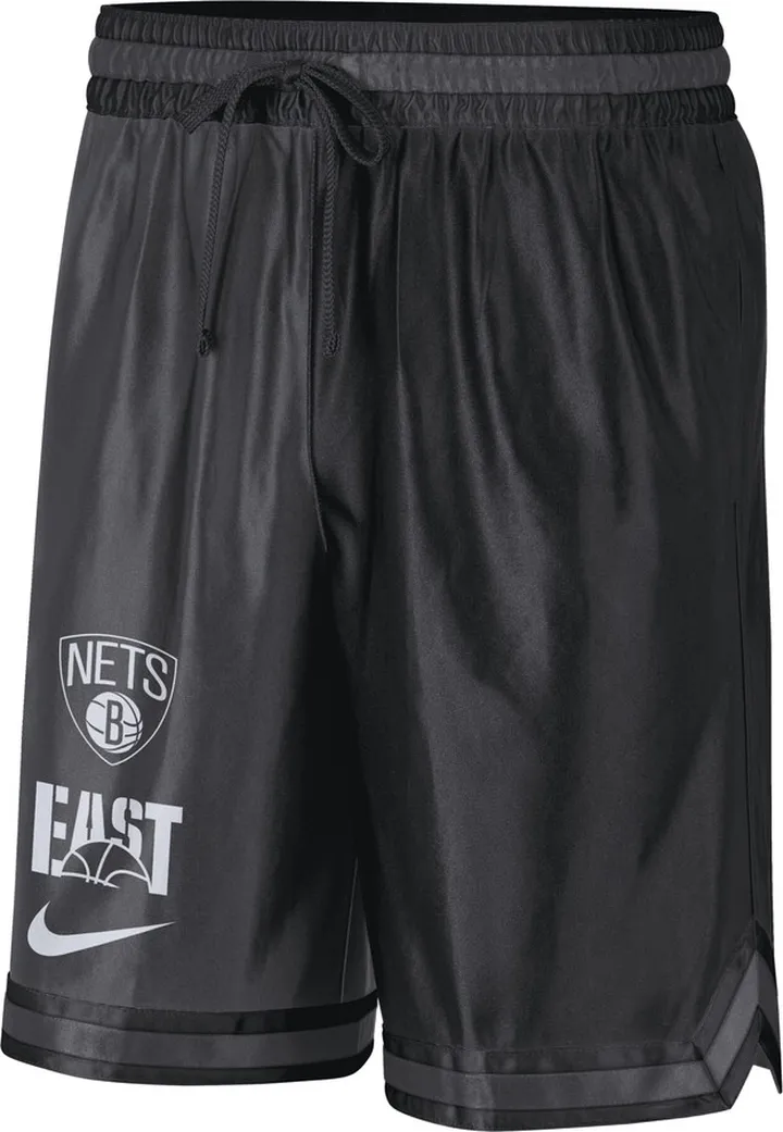 Brooklyn Nets Courtside Nike Men's Dri-FIT NBA Graphic Shorts in Black