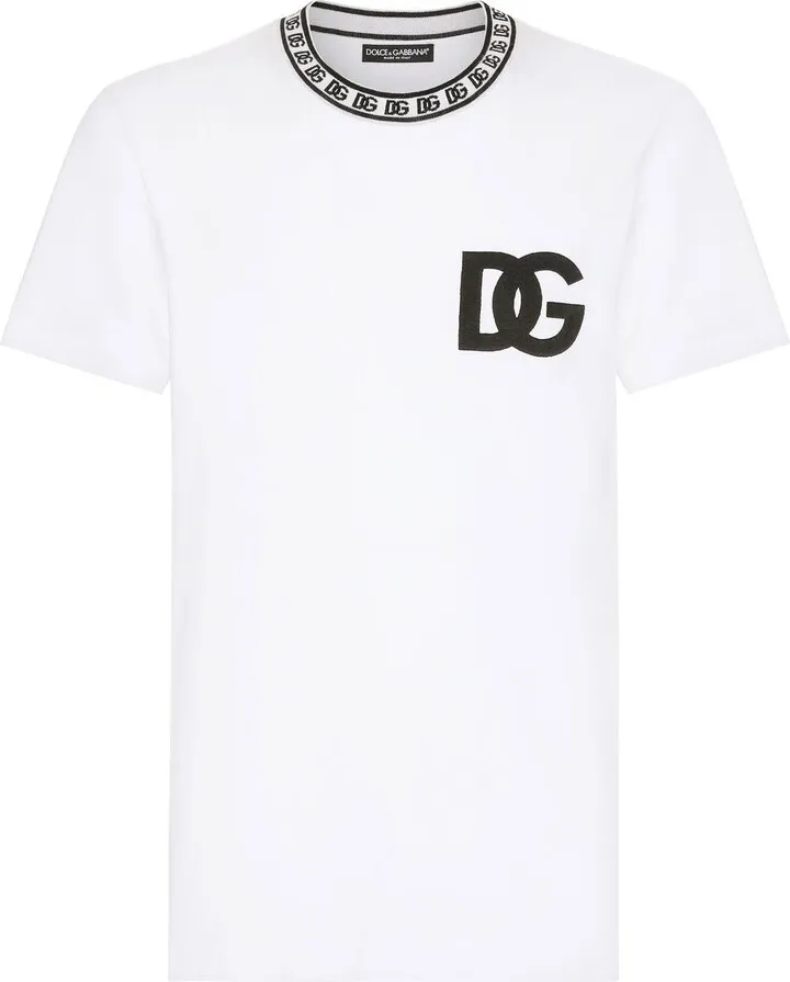 DOLCE & GABBANA- Logo Cotton T-shirt
