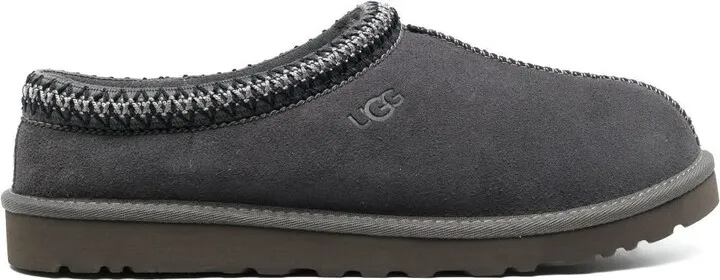 Grey Tasman Suede Slippers
