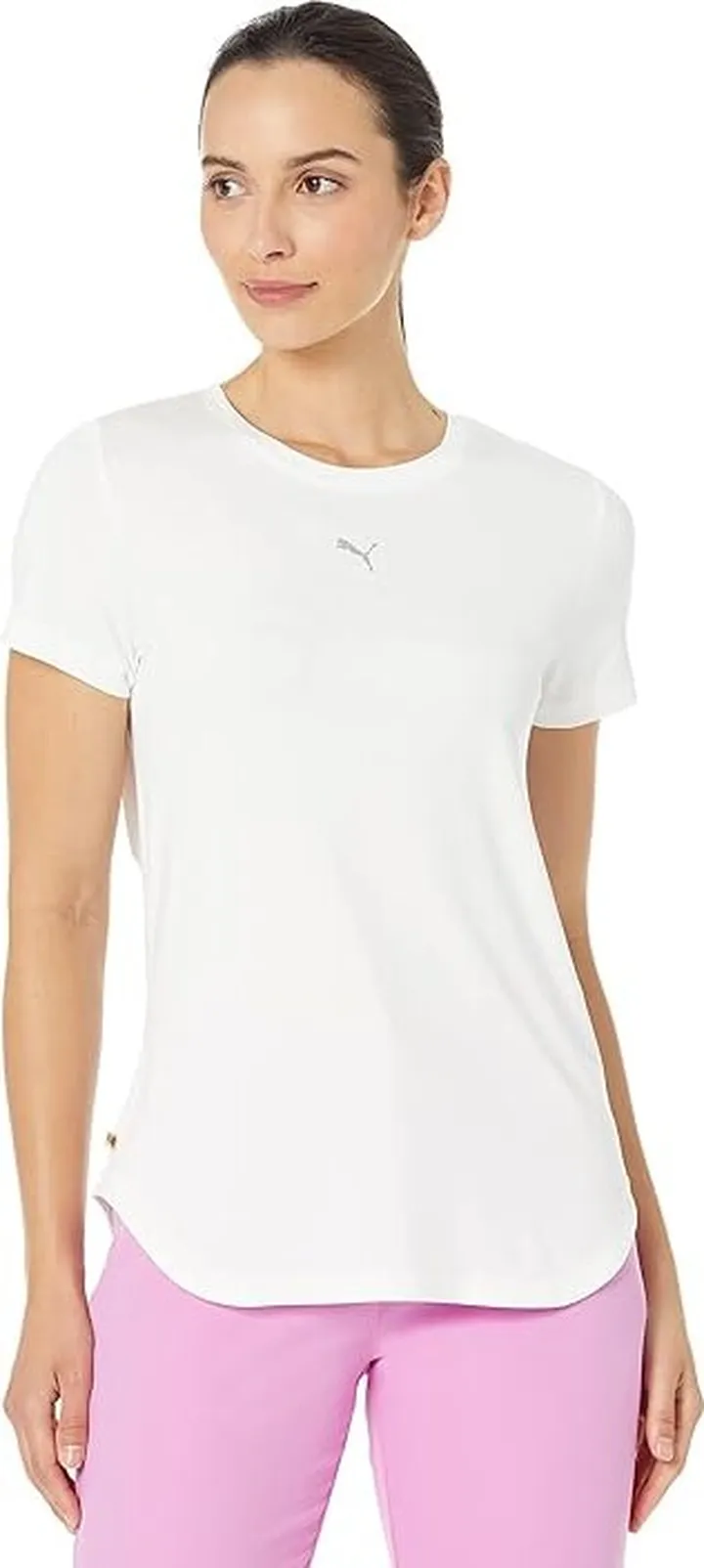 PUMA Run Cloudspun Tee (Puma White) Women's Clothing