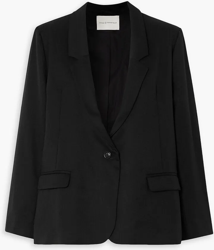 Wool-twill blazer