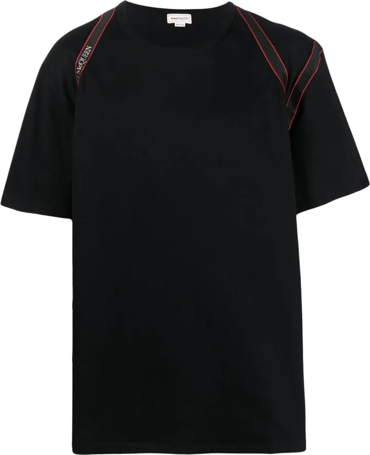Selvedge logo-tape T-shirt