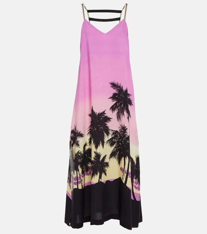 Printed midi dress