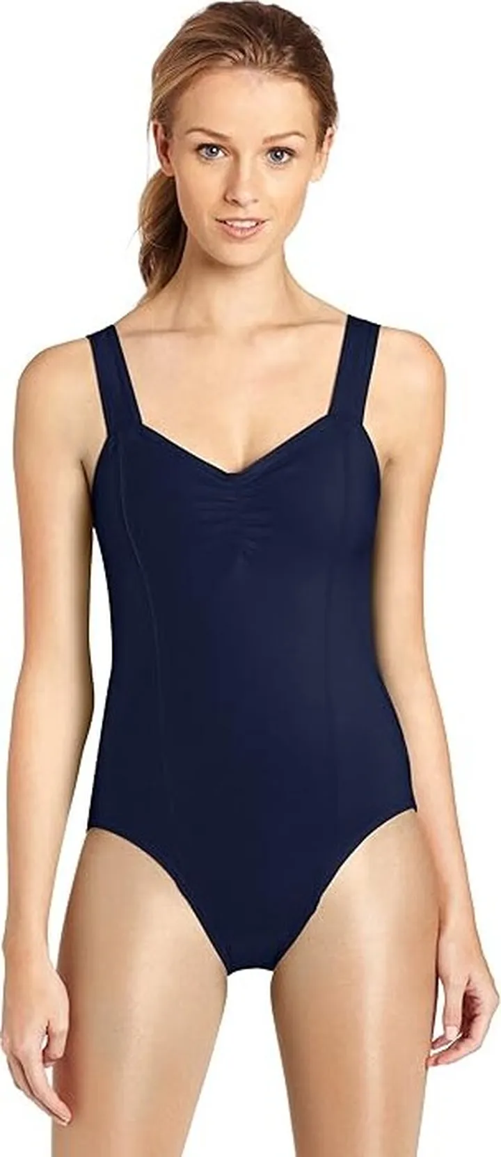 Capezio Princess Tank Leotard (Navy) Women's Jumpsuit & Rompers One Piece