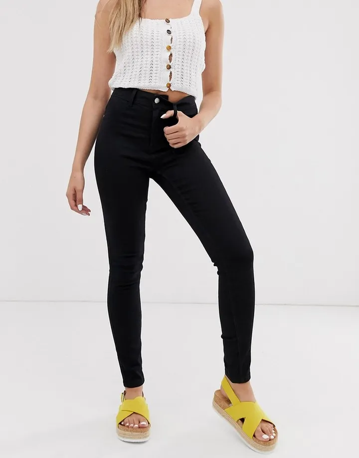 JDY skinny jeggings in black