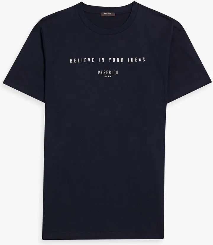 Printed cotton-jersey T-shirt