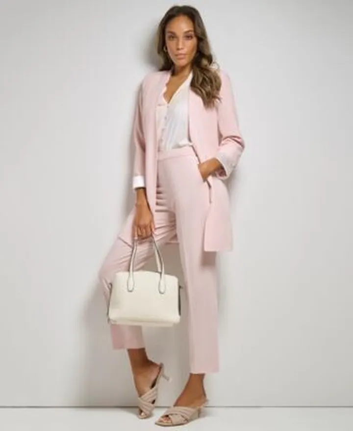 Calvin Klein Open Front Topper Jacket Ankle Pants