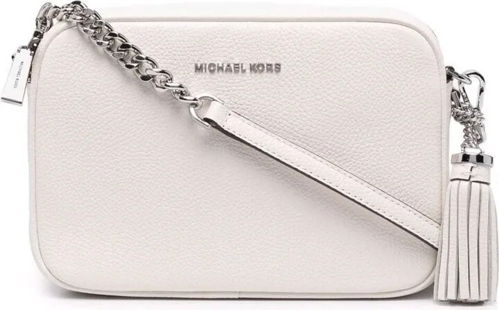 White Jet Set Crossbody Bag In Leather Woman