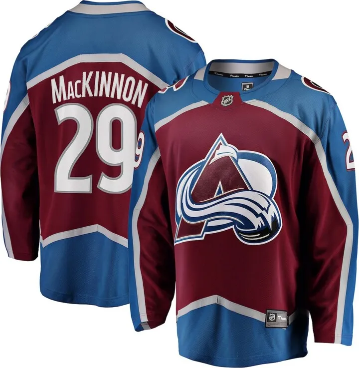 Men's Nathan Mackinnon Burgundy Colorado Avalanche Breakaway Player Jersey