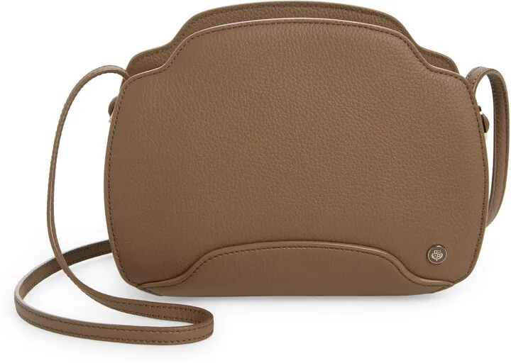 Sesia Matte Leather Crossbody Bag