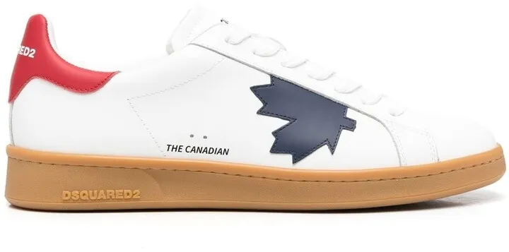Low-Top Almond-Toe Sneakers