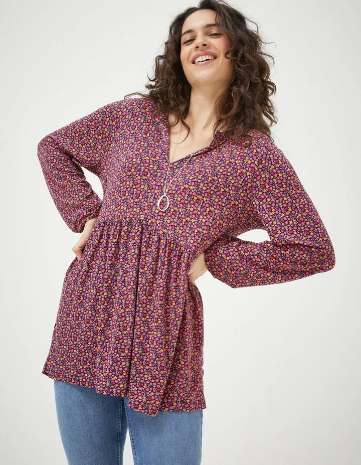 Poppy Retro Ditsy Tunic - Women