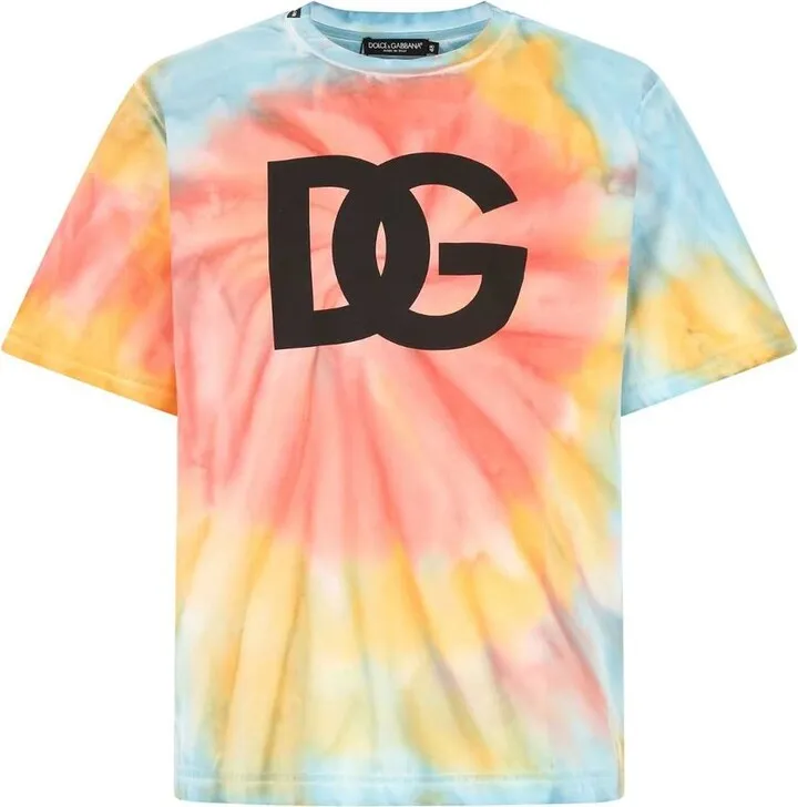Dolce & Gabbana Tie-Dyed Crewneck T-Shirt