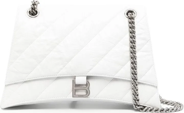 Crush quilted shoulder bag
