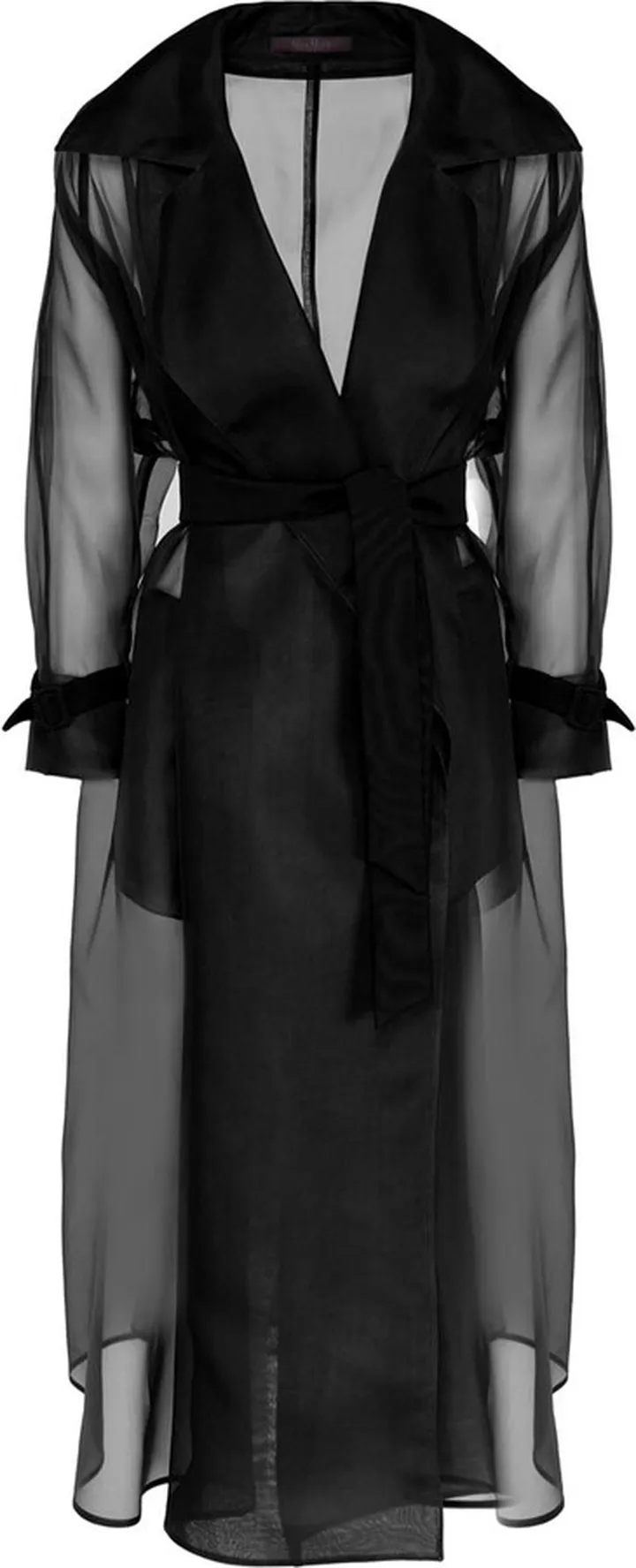 Trench Rauche In Silk