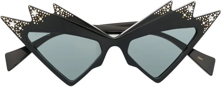Cat-Eye Flared Sunglasses