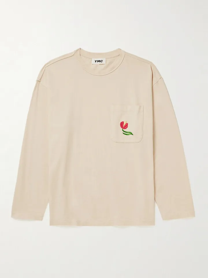 Monterey Embroidered Cotton-Jersey T-Shirt