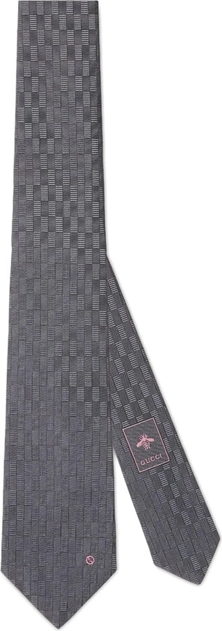Geometric Jacquard Silk Tie