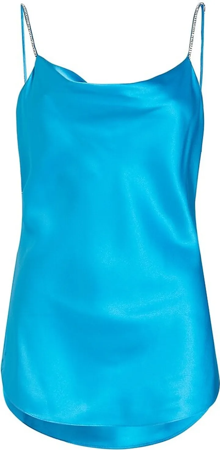 Marta Rhinestone Silk Cami