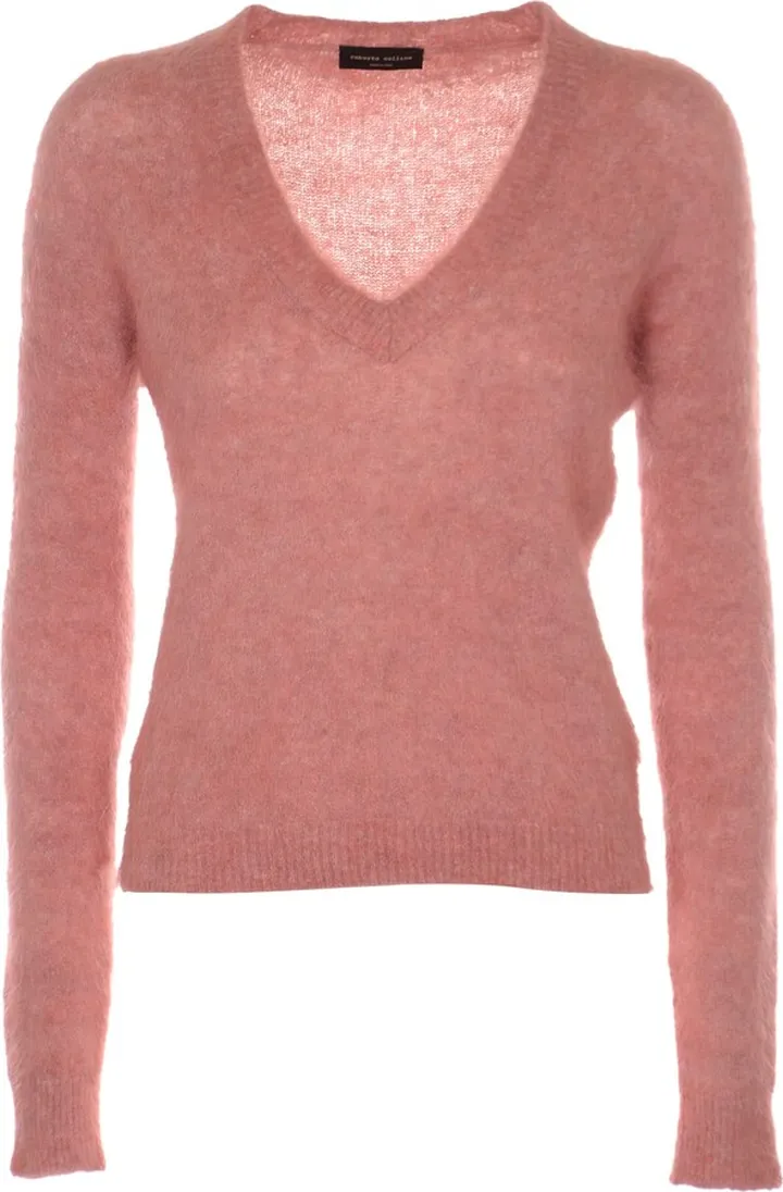 V-neck Ribbed Sweater