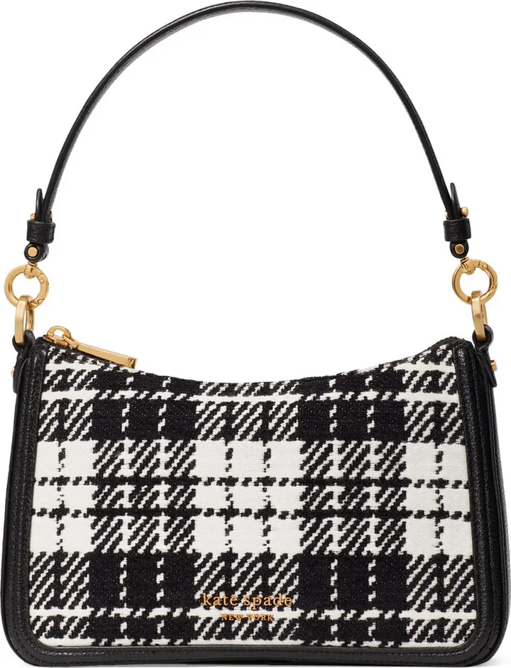 Hudson Plaid Medium Convertible Crossbody Bag