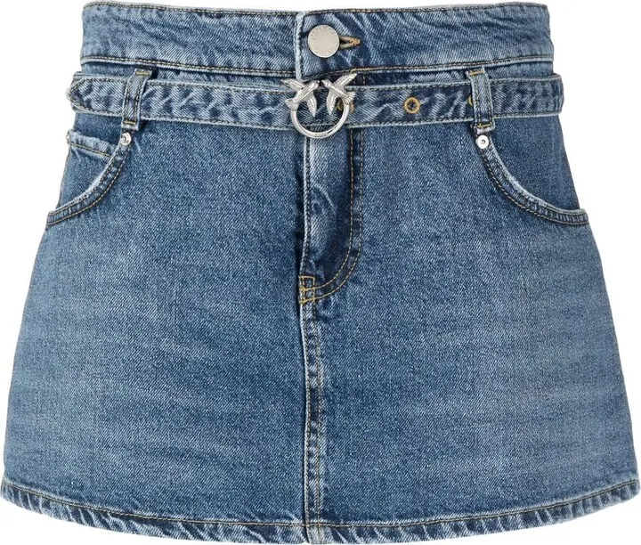 Logo-Plaque Denim Shorts