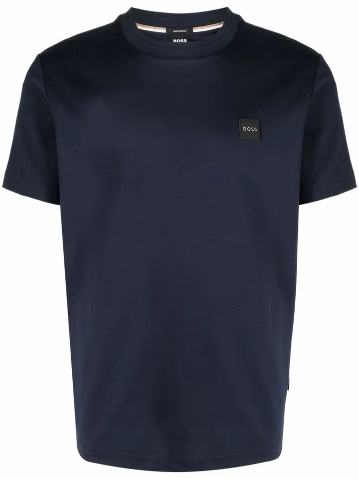 logo-patch cotton T-shirt