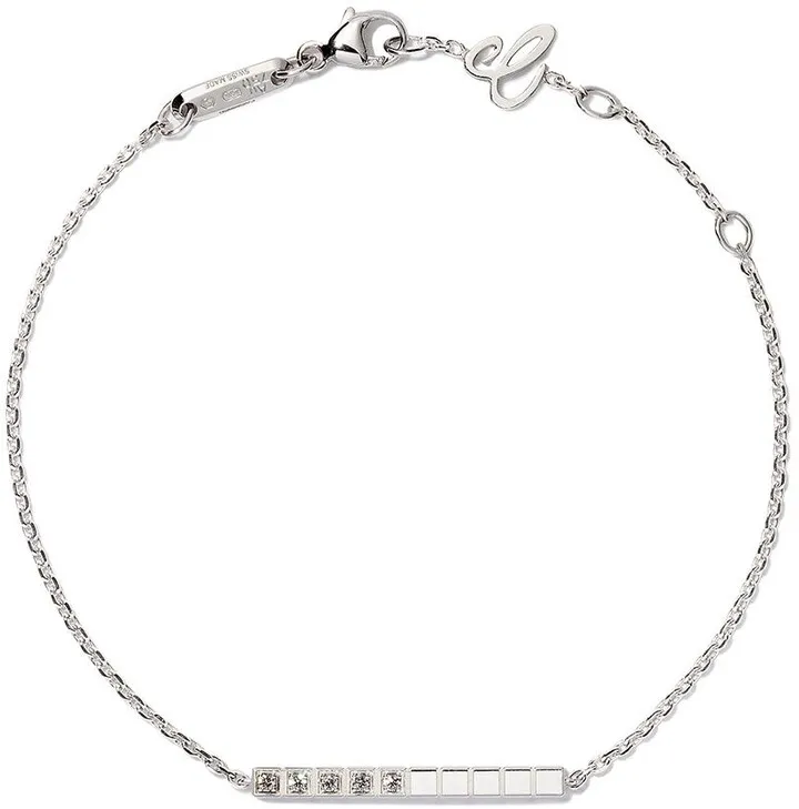 18kt white gold Ice Cube Pure diamond bracelet
