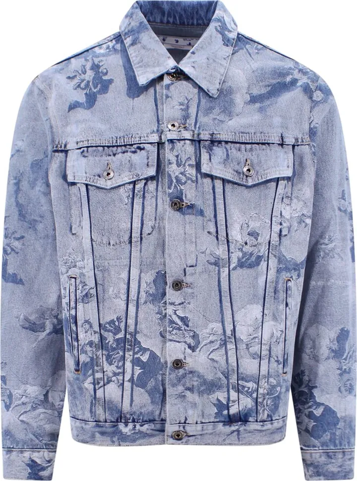 Skate printed denim jacket