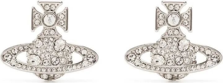Orb crystal-embellished stud earrings