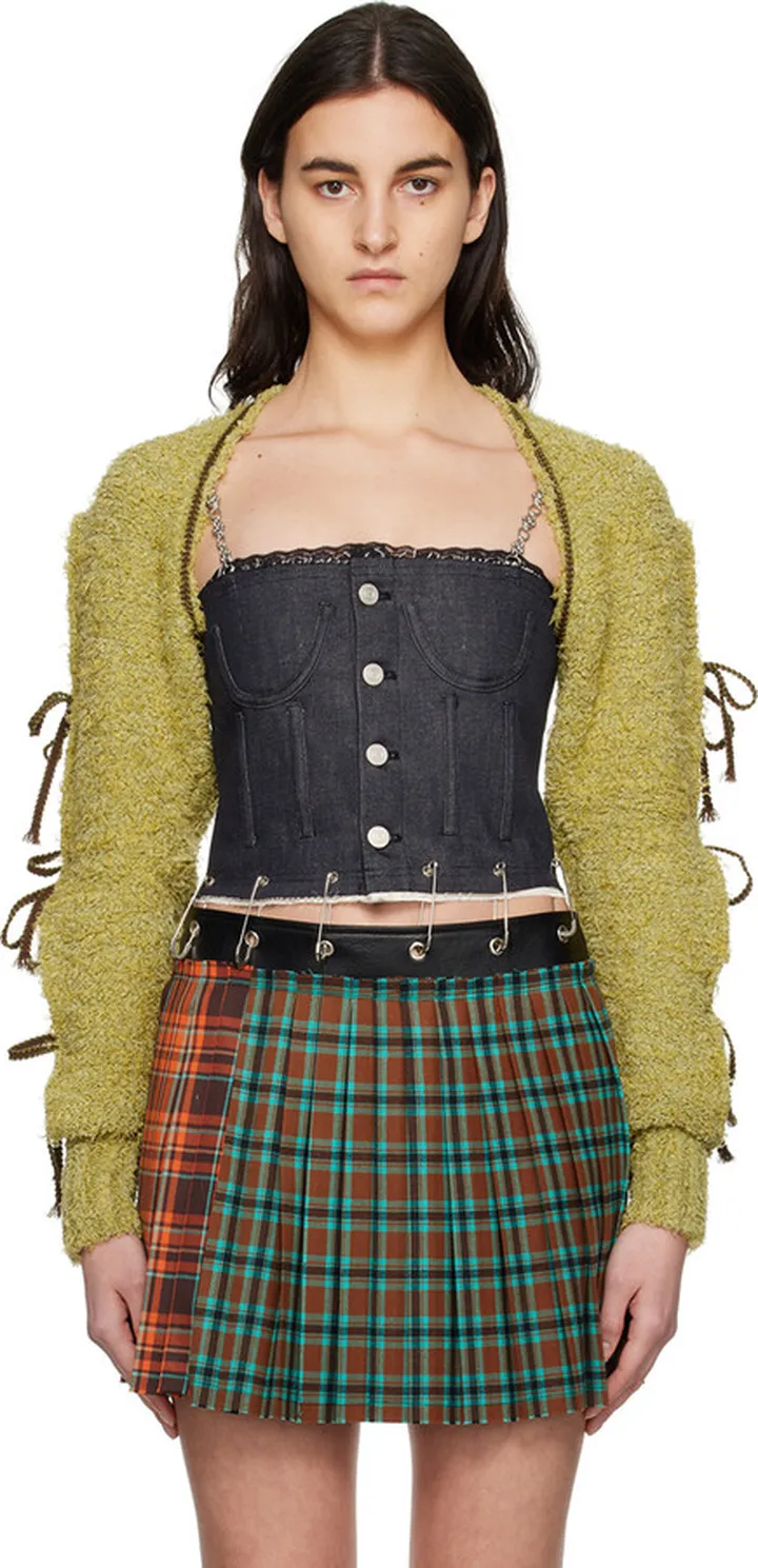 Andersson Bell Green Self-Tie Cardigan