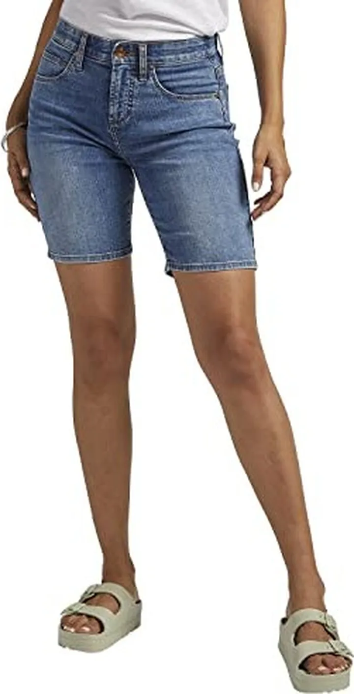Jag Jeans Women's Cecilia Mid Rise 8-Inch Shorts