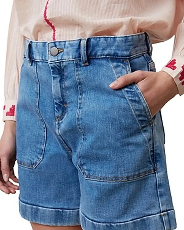 Gerard Darel Ecem High Waist Denim Shorts