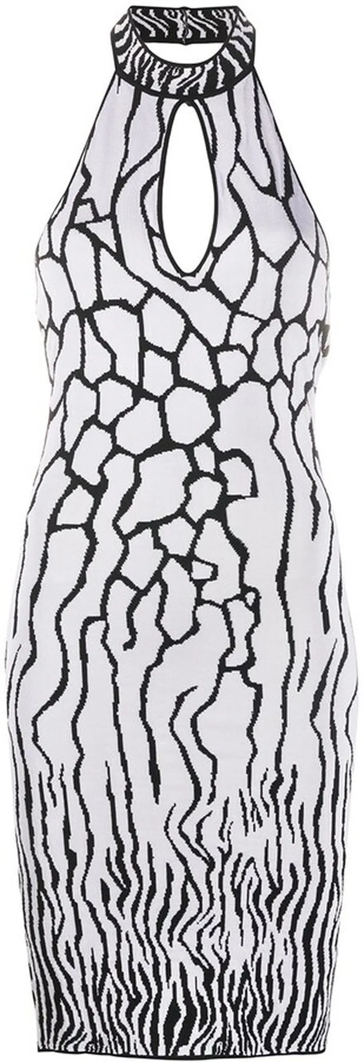 Animal-Print Fitted Dress